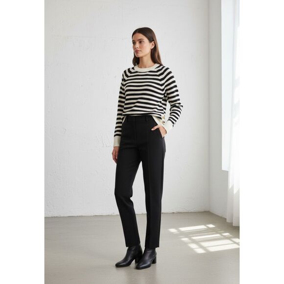 Scotch & Soda Black/Ivory Striped Sweater - Size S - Picture 8 of 10